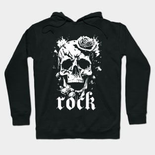 rock skull design Hoodie